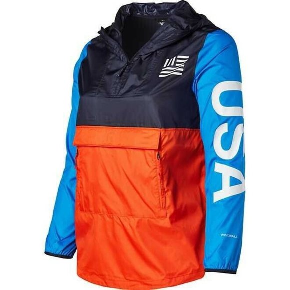 The North Face Womens Medium IC USA Olympic Pullover Anorak Jacket Size Medium - Picture 1 of 6